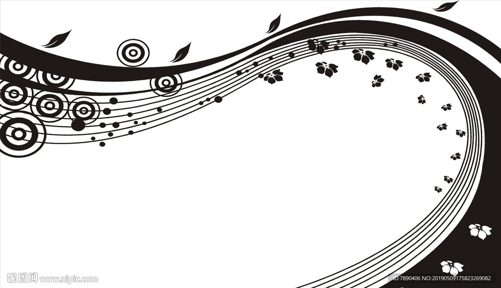 硅藻泥欧式花纹花纹琴谱花朵绿叶