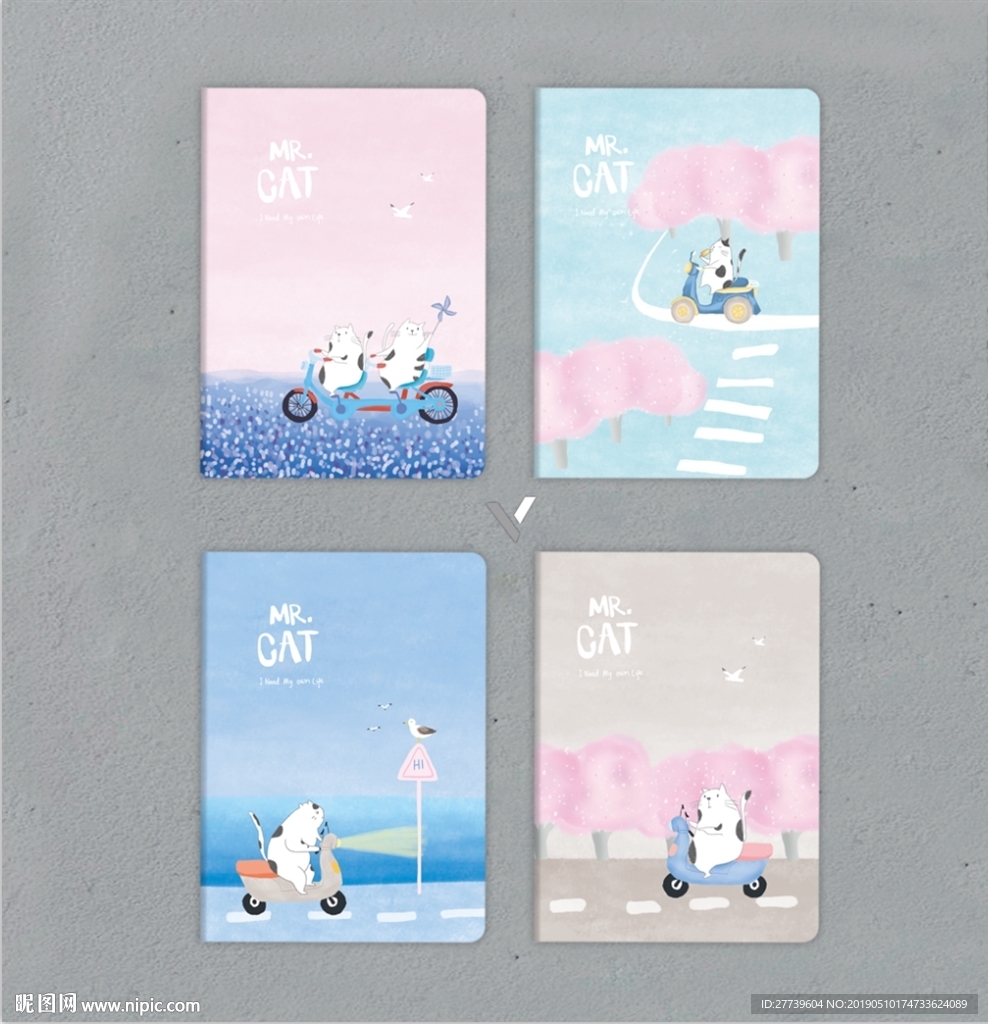 本子封面  猫先生