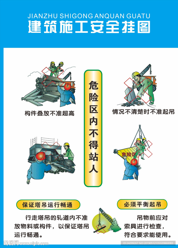 建筑施工安全挂图七