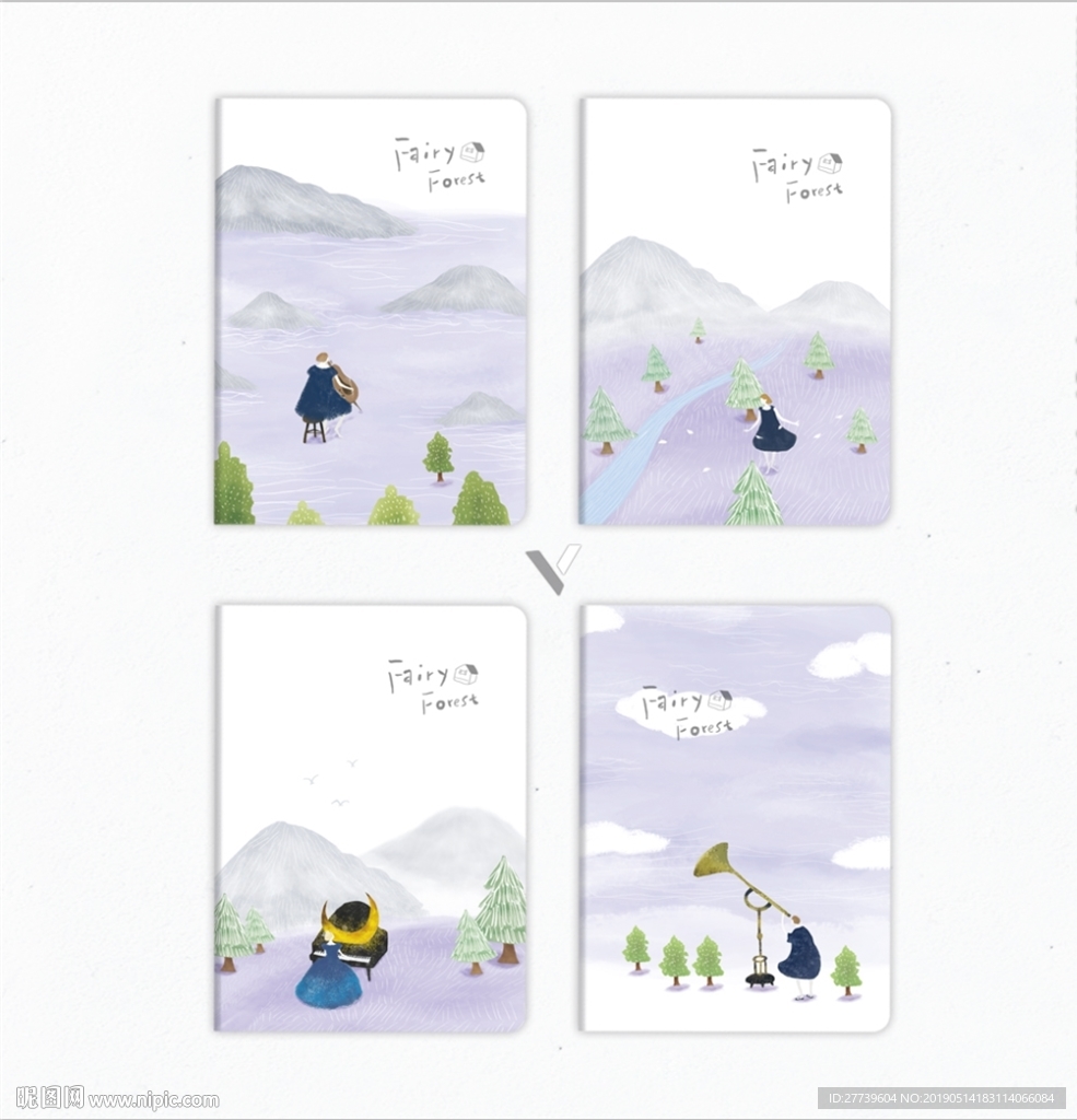 本子封面 紫色浪漫