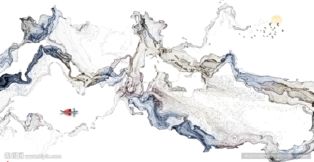 唯美时尚水墨画