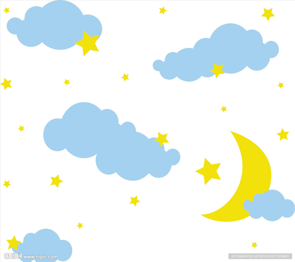 硅藻泥星空云朵星星月亮