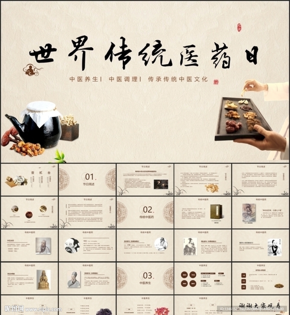 传统医药日介绍ppt