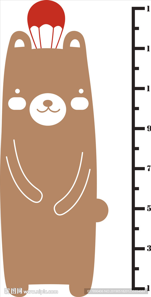 硅藻泥量身高安静的小熊棕熊气球
