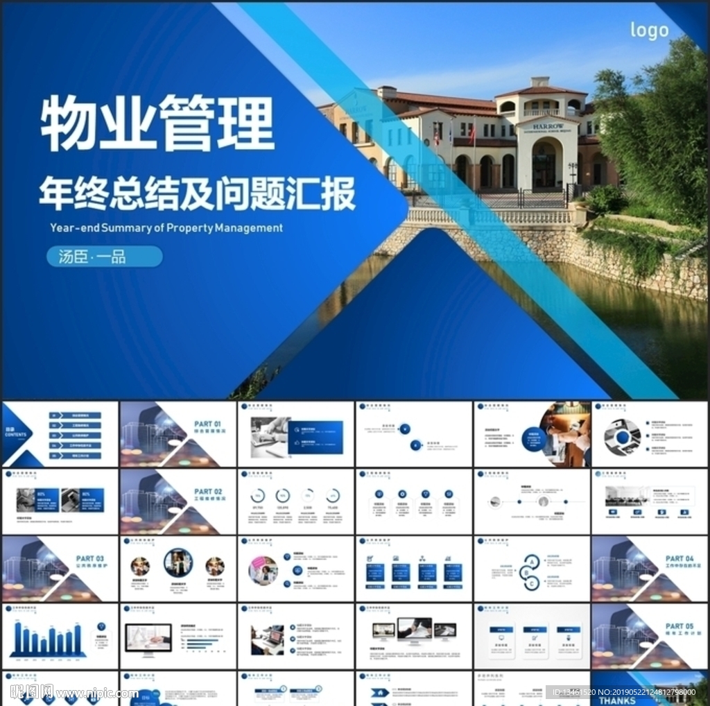 物业管理总结报告PPT