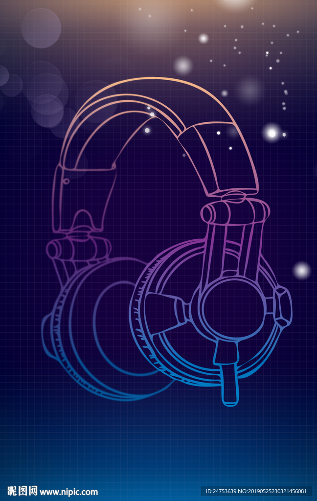 音乐演唱会夜店派对海报素材