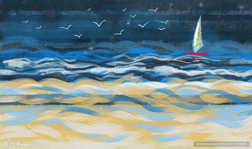 抽象装饰画背景墙