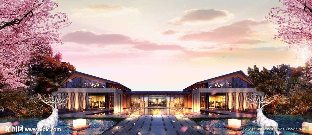 单页拼图 洋房地产 花园洋房