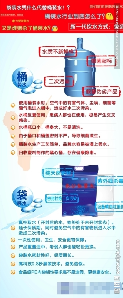 袋装水VS桶装水