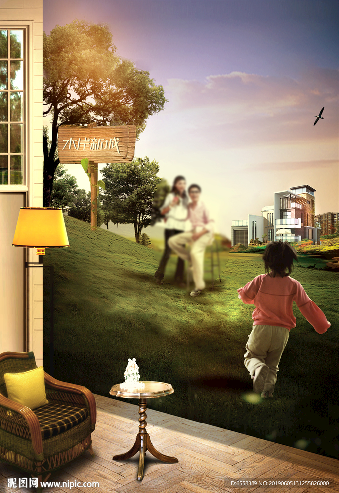 地产洋房户外画面