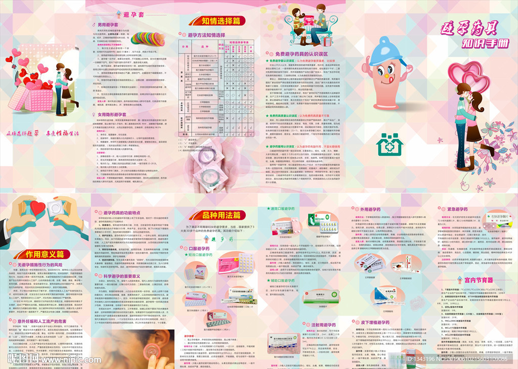 避孕 药具 宣传折页