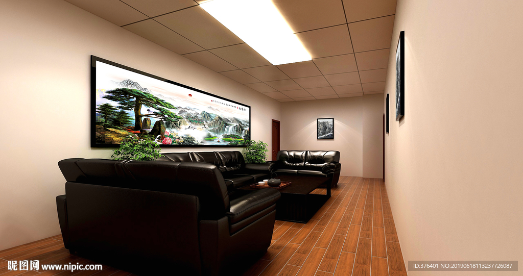 休息区接待室效果图