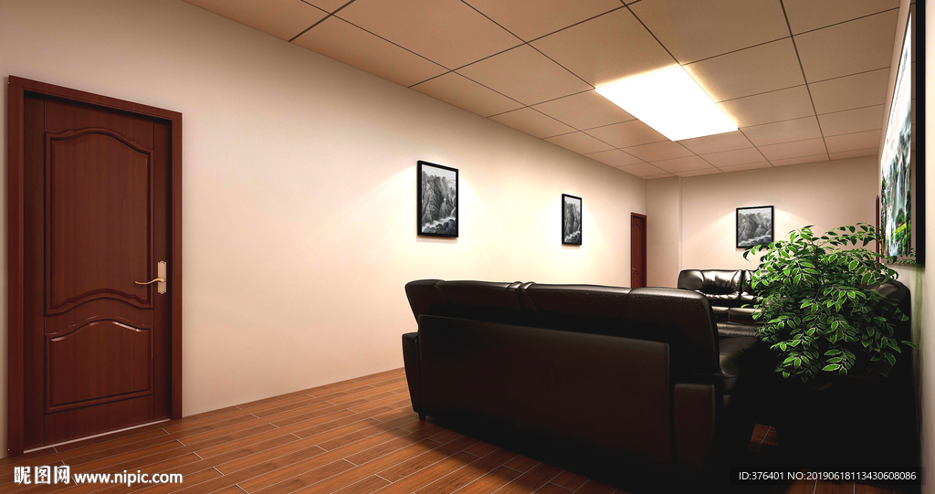 休息区接待室效果图