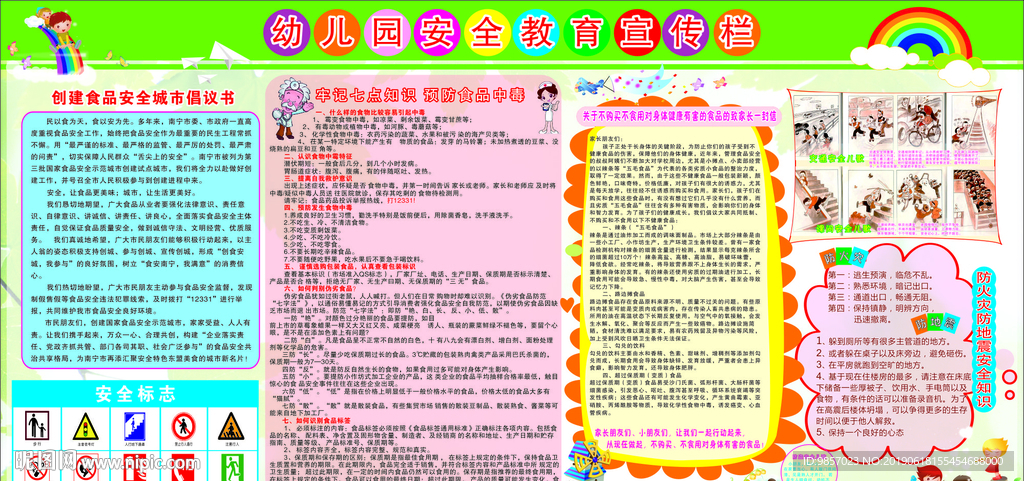 幼儿园安全教育宣传栏