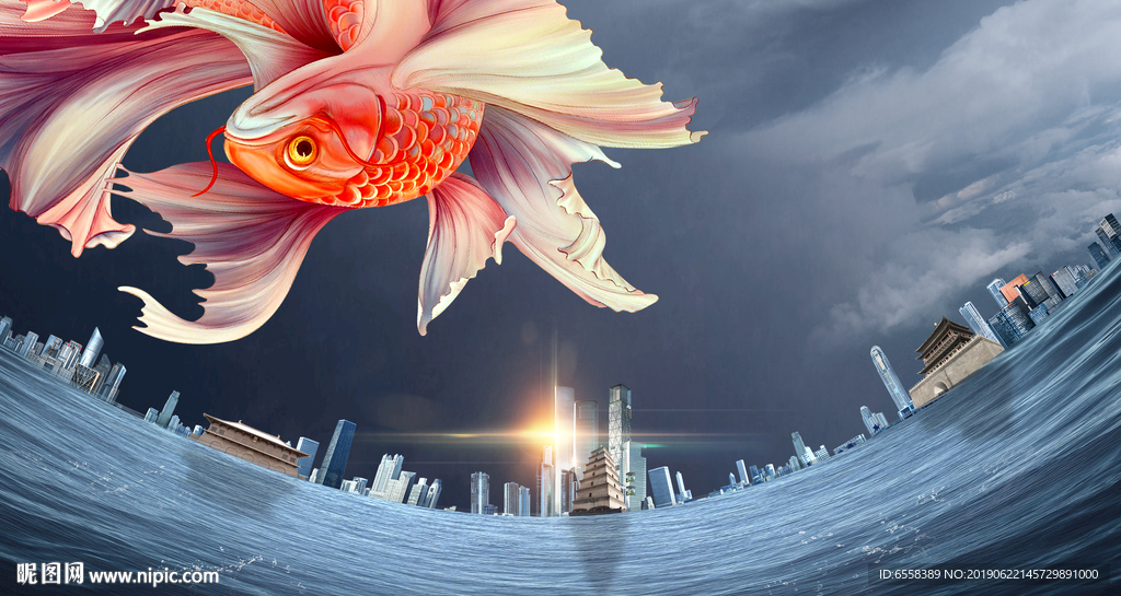 地产高端写字楼户外形象画面