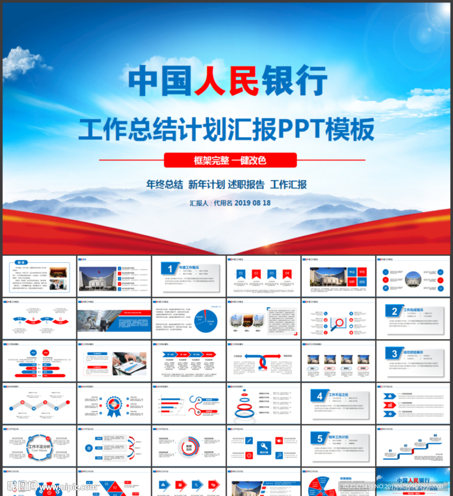 中国人民银行总结计划汇报ppt