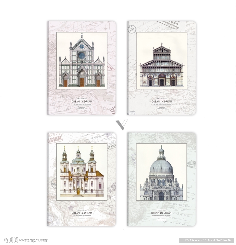 本子封面 梦中建筑