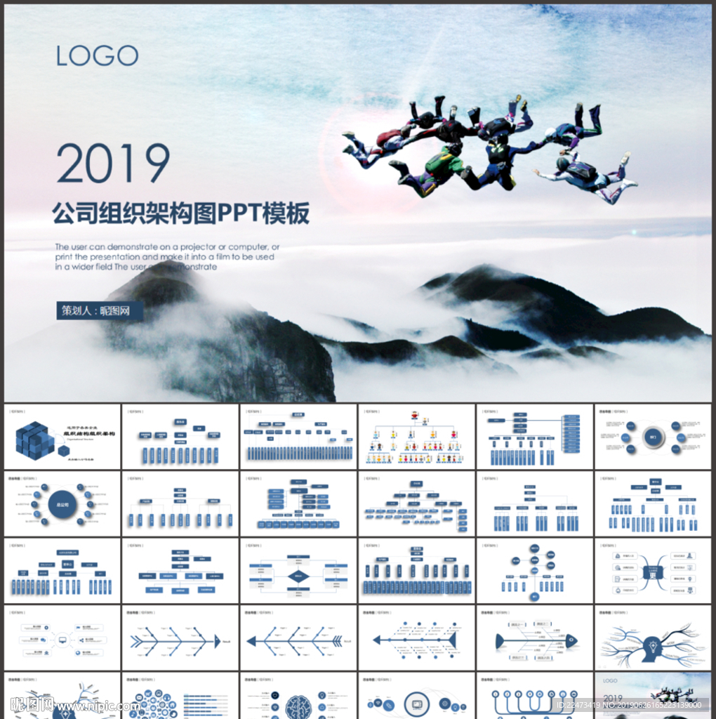 公司组织架构图PPT