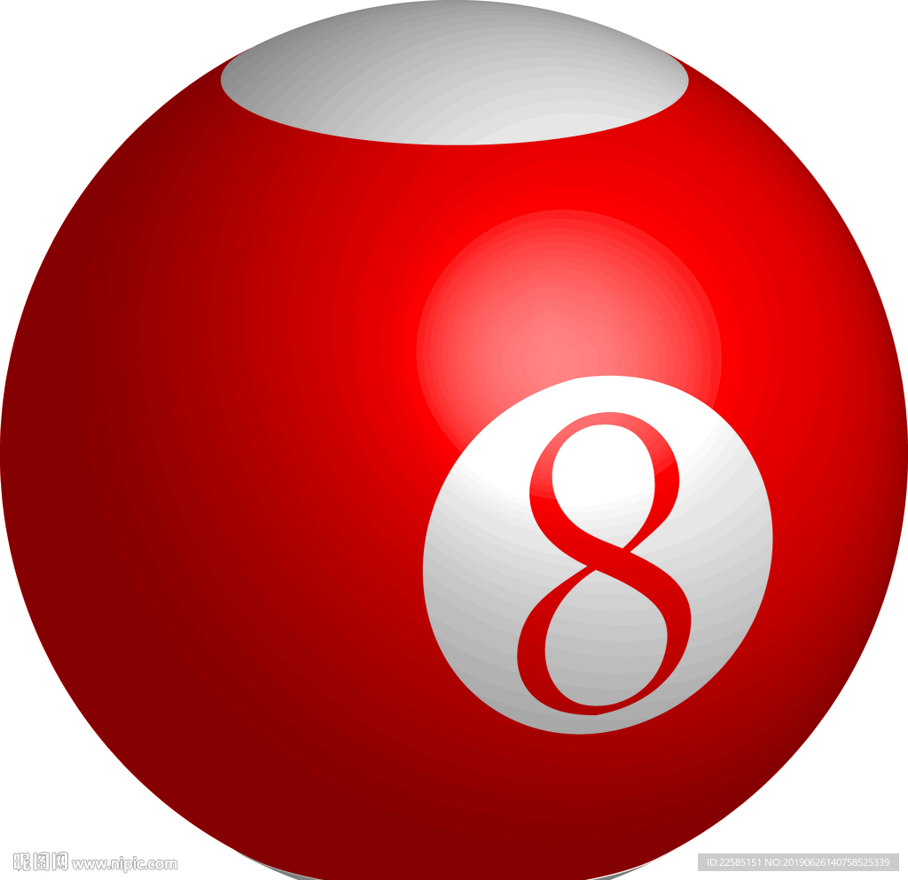 3D立体8号台球
