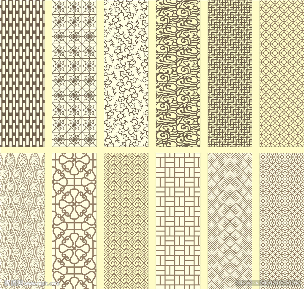 雕刻图案 玻璃磨砂 移门花纹