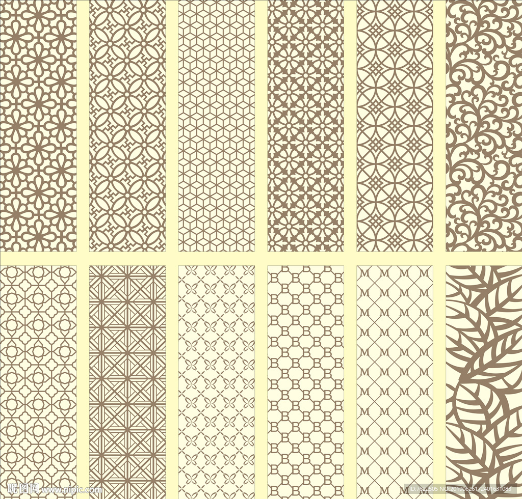 雕刻图案 玻璃磨砂 移门花纹