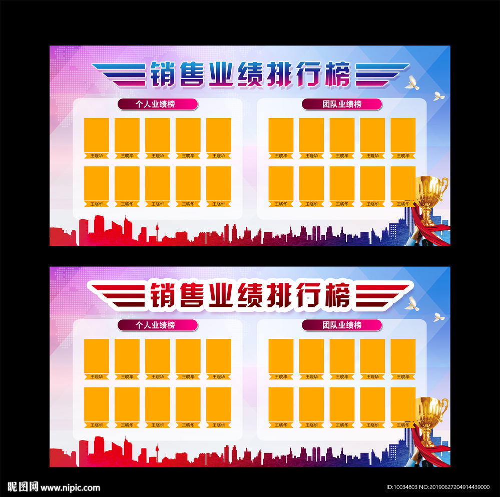 销售业绩排行榜