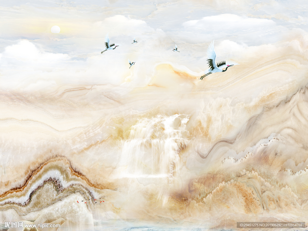 山水大理石TIF分层