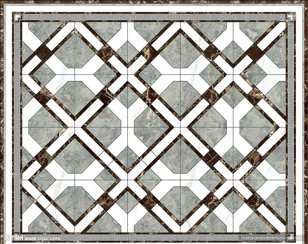 高温烧客厅大气地面拼图拼花地砖