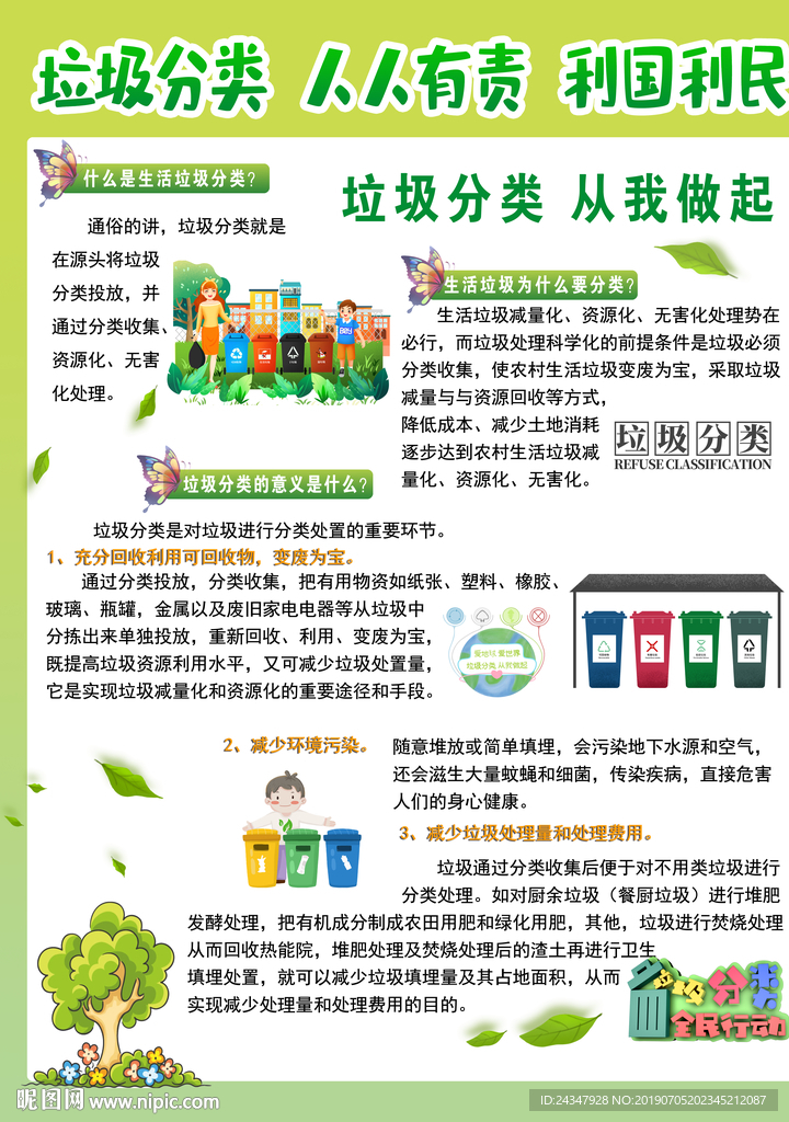垃圾分类人人有责利国利民