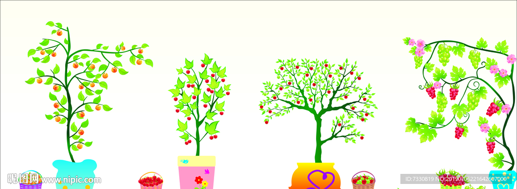 成熟水果 矢量水果