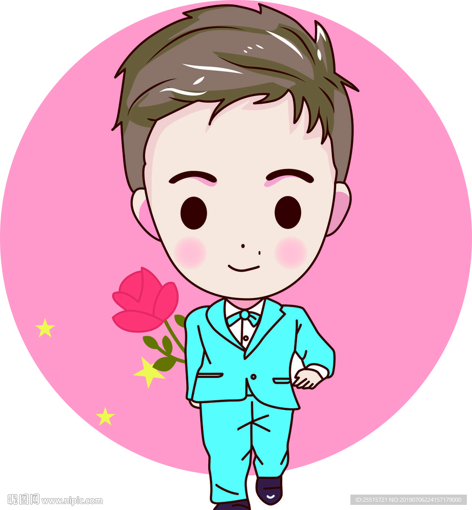 卡通人物手绘男孩