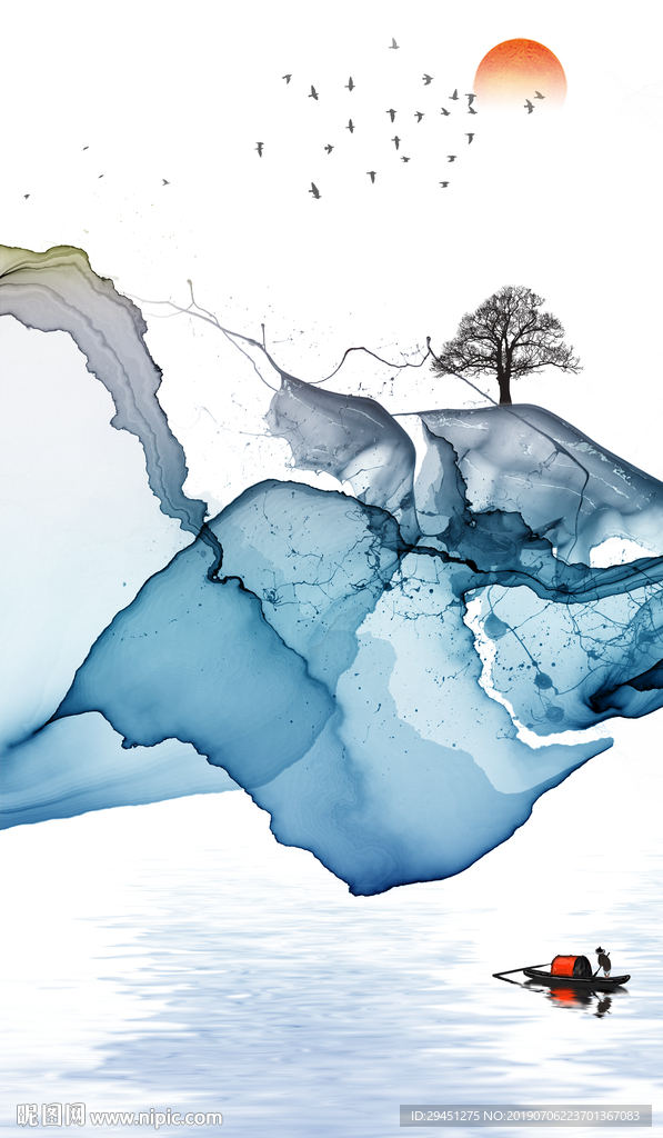 玄关线条抽象画 TIF分层