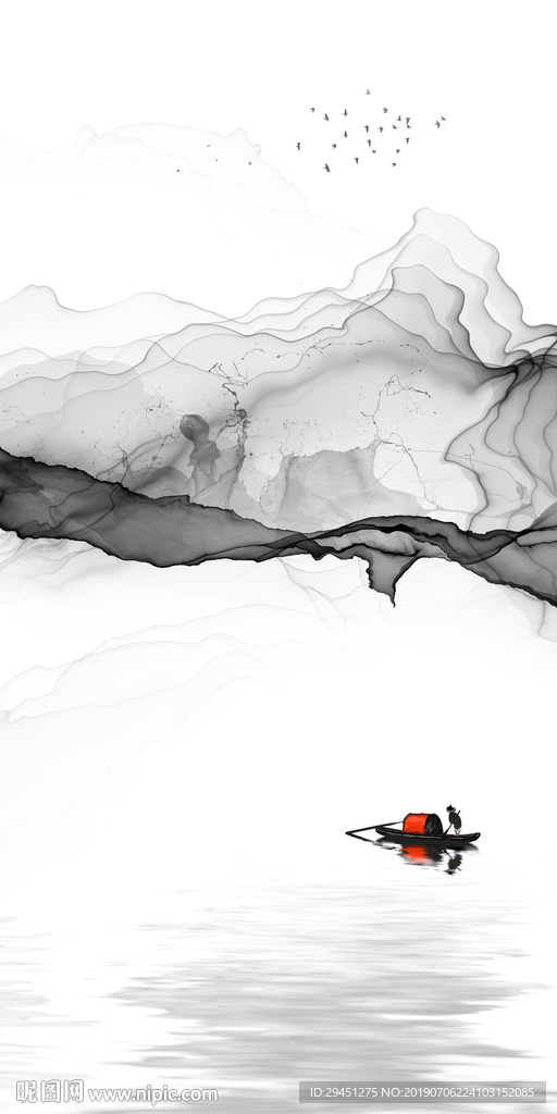 灰色线条抽象画 TIF分层