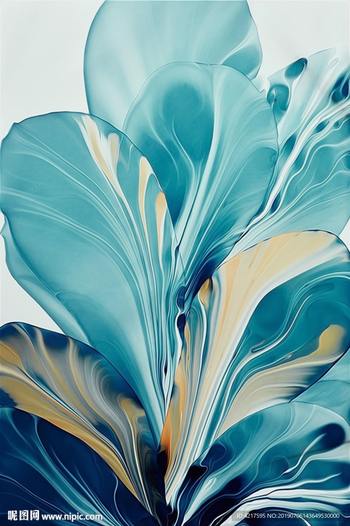 玄关竖版抽象壁画轻奢简约晶瓷画