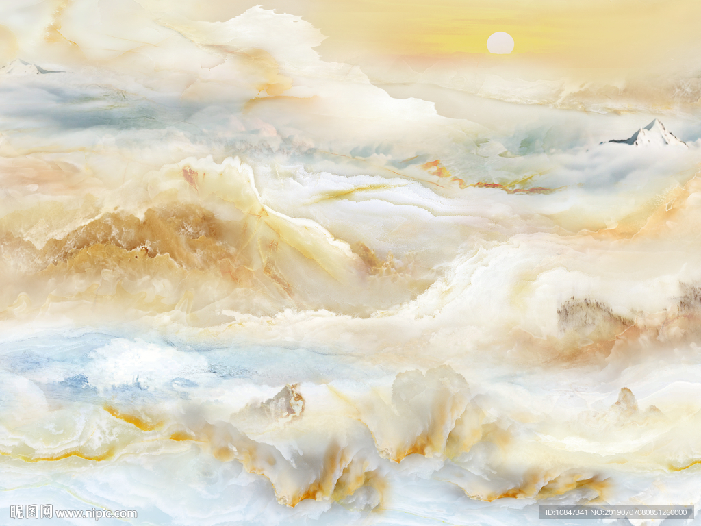 高温烧大理石 TIF合层背景墙