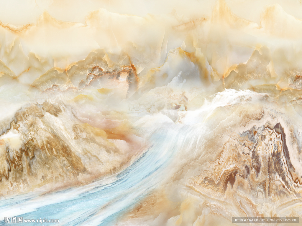 高温烧山水大理石 TIF合层