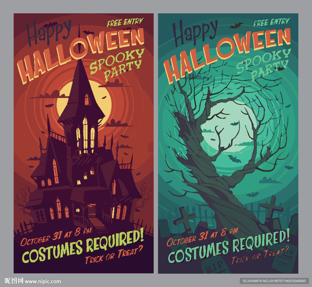 万圣节英文海报