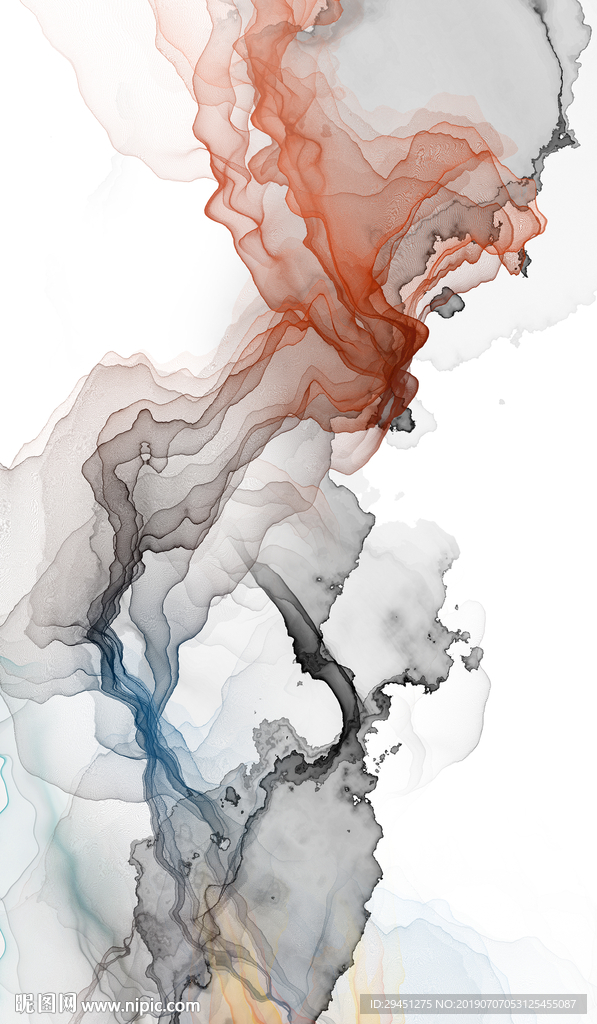 玄关 TIF合层 线条山水画