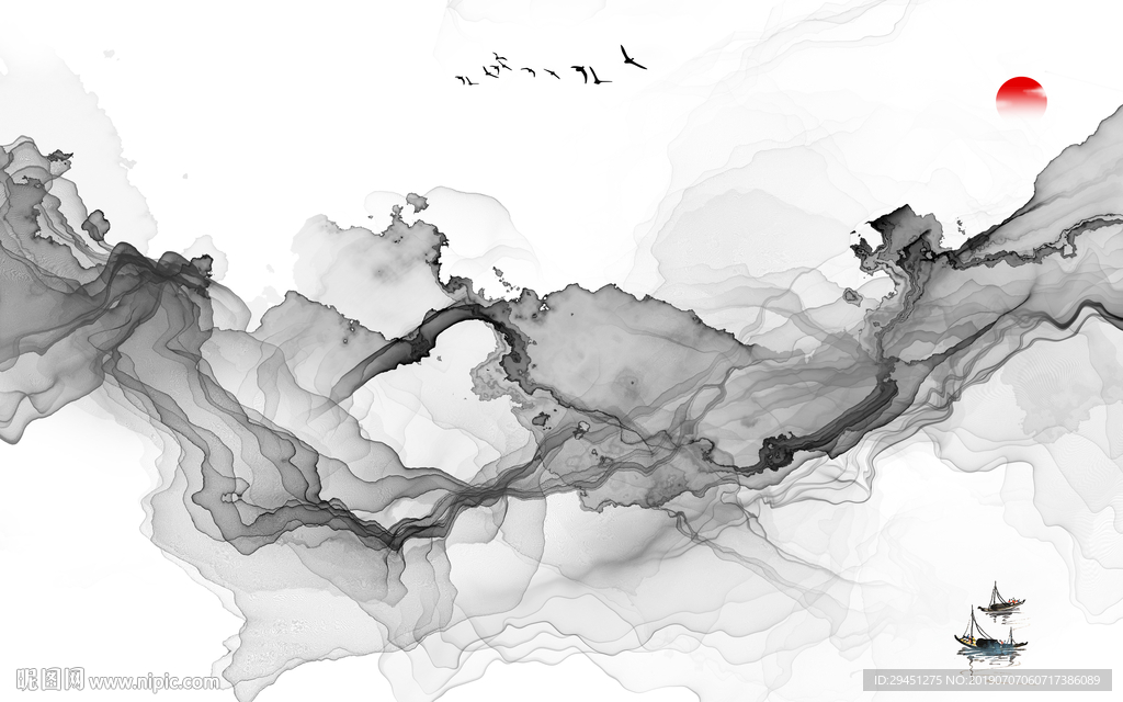 豪华TIF分层 高清山水画