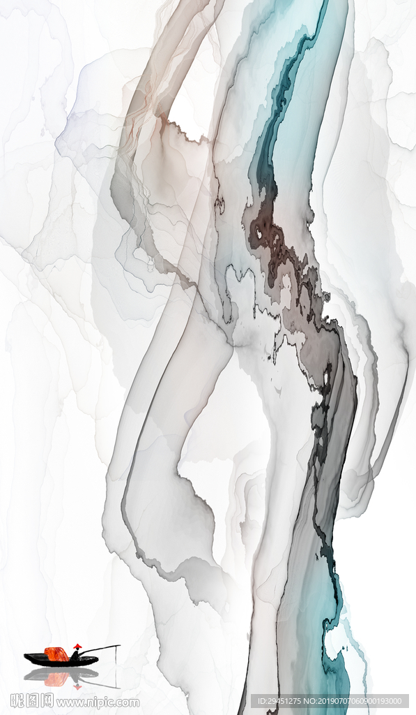 大气 TIF分层 装饰山水画