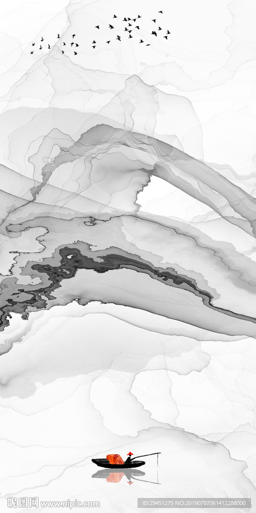 玄关 TIF分层 装饰画