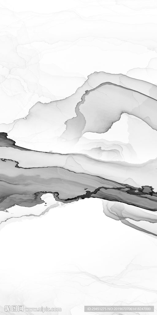 高清 TIF分层 装饰山水画