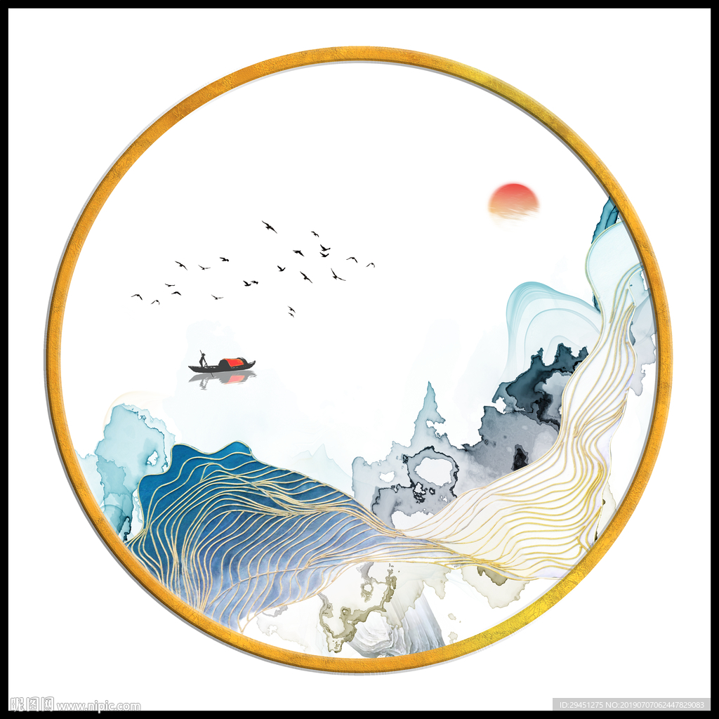 高清TIF分层 装饰画