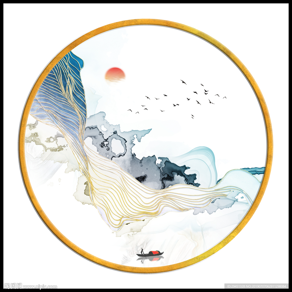 中式 TIF分层 精品画