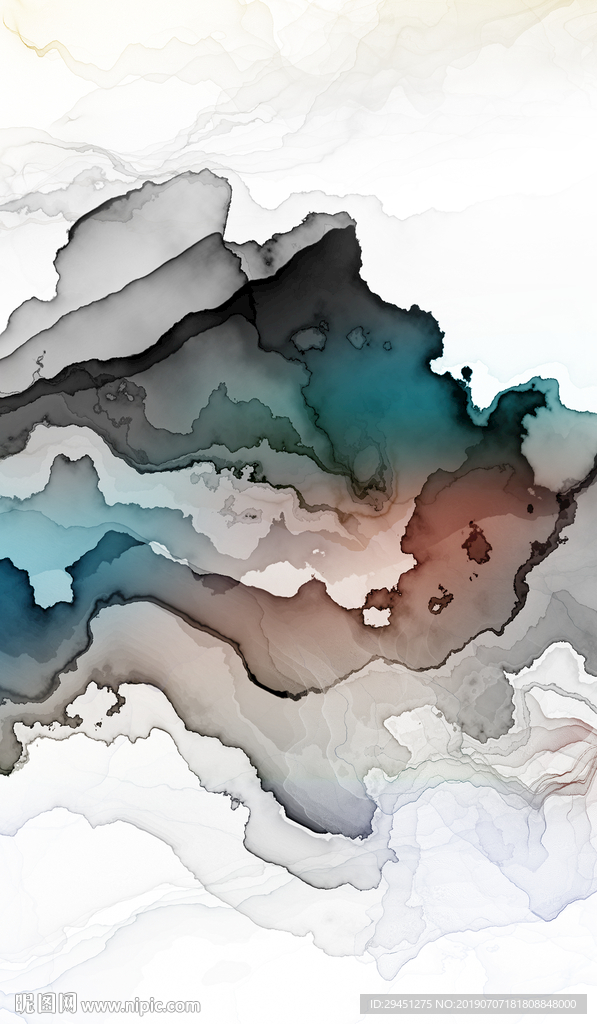 抽象中式高清画 TIF合层