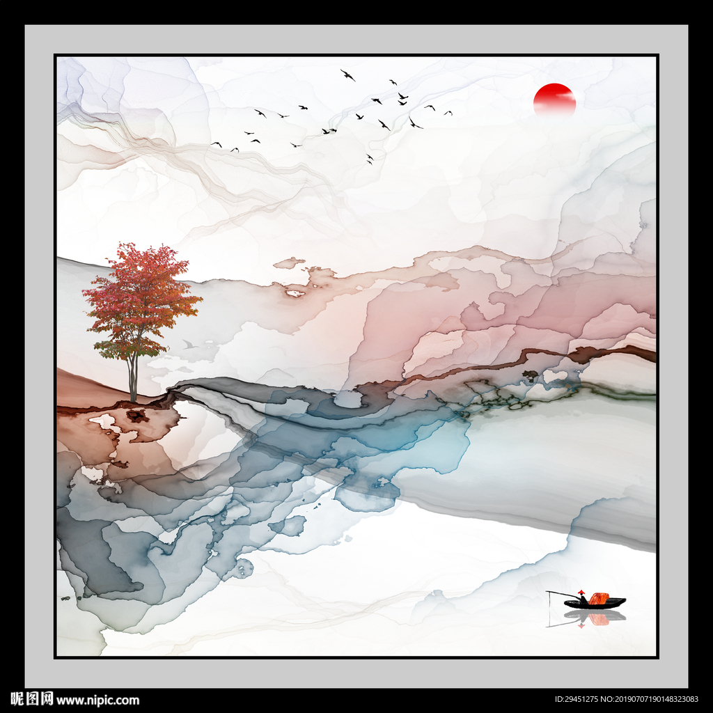 新中式中国风高清画 TIF分层