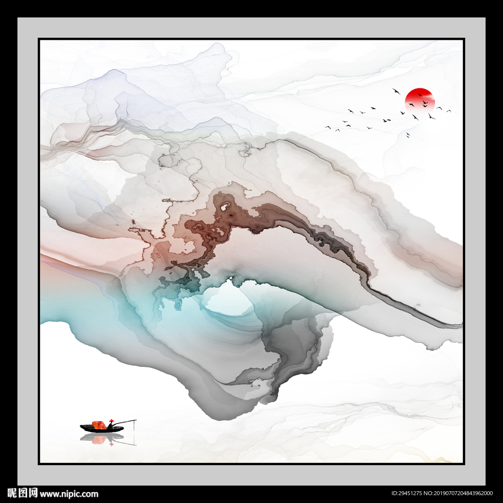 客厅奢华创意壁画 TIF分层