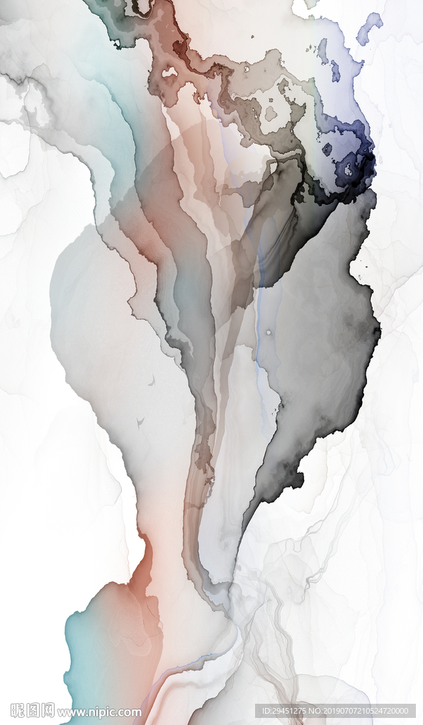 精美线条水墨墙画 TIF合层