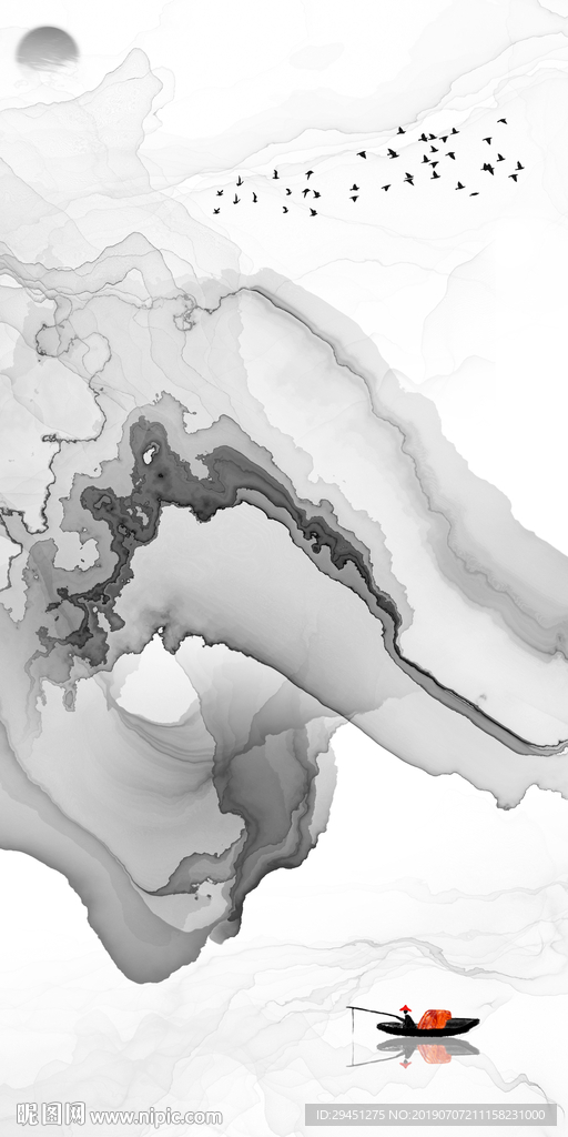 酒店奢华创意壁画 TIF分层