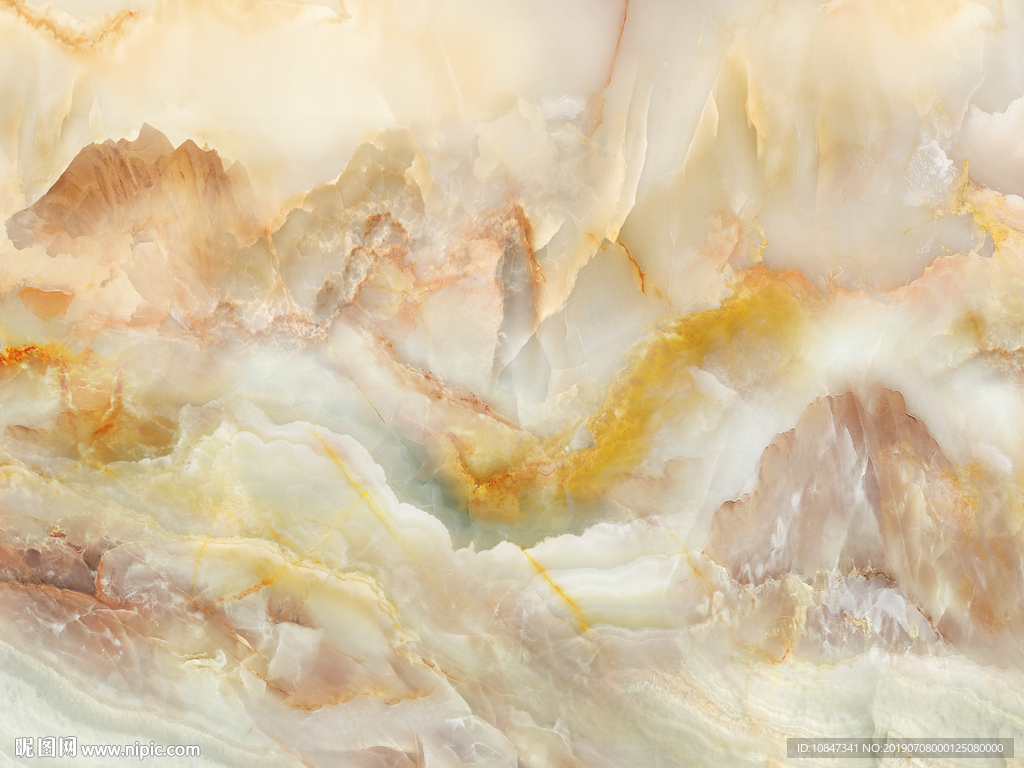 高温烧大理石 TIF合层 山水